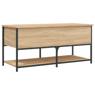 vidaXL Παγκάκι Αποθήκευσης Sonoma Δρυς 100x42,5x47cm Επεξεργ. Ξύλο 1 τεμ.