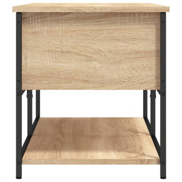 vidaXL Παγκάκι Αποθήκευσης Sonoma Δρυς 100x42,5x47cm Επεξεργ. Ξύλο 1 τεμ.