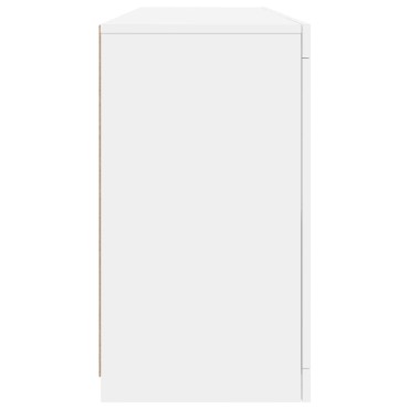 vidaXL Μπουφές με Φώτα LED Λευκός 163x37x67cm 1 τεμ.