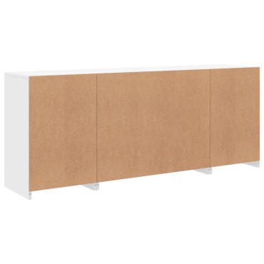 vidaXL Μπουφές με Φώτα LED Λευκός 163x37x67cm 1 τεμ.