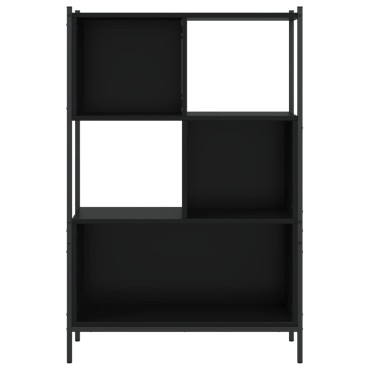vidaXL Βιβλιοθήκη Μαύρη 72x28x109cm από Επεξεργασμένο Ξύλο 1 τεμ.