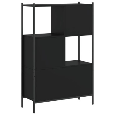 vidaXL Βιβλιοθήκη Μαύρη 72x28x109cm από Επεξεργασμένο Ξύλο 1 τεμ.