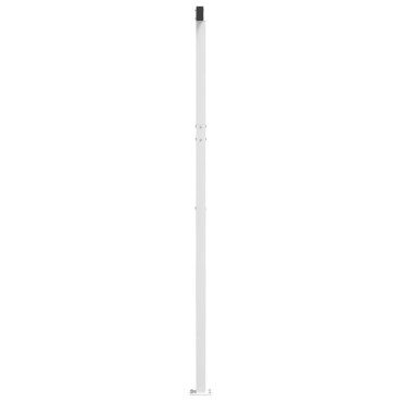 vidaXL Στύλοι Τέντας Σετ Λευκοί 600x245 εκ. από Σίδερο