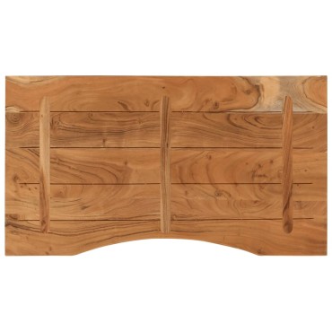 vidaXL Επιφάνεια Γραφείου Ορθογώνια 100x50x2,5cm Μασίφ Ξύλο Ακακίας
