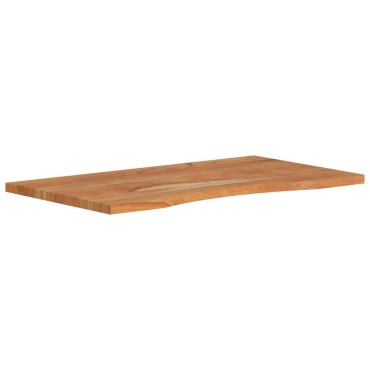 vidaXL Επιφάνεια Γραφείου Ορθογώνια 80x50x2,5cm Μασίφ Ξύλο Ακακίας