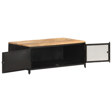 vidaXL Τραπεζάκι Σαλονιού 90x50x37cm Μασίφ Ακατέργαστο Ξύλο Μάνγκο 1 τεμ.