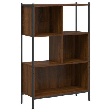 vidaXL Βιβλιοθήκη Καφέ Δρυς72x28x109cm από Επεξεργασμένο Ξύλο 1 τεμ.