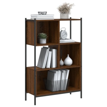 vidaXL Βιβλιοθήκη Καφέ Δρυς72x28x109cm από Επεξεργασμένο Ξύλο 1 τεμ.