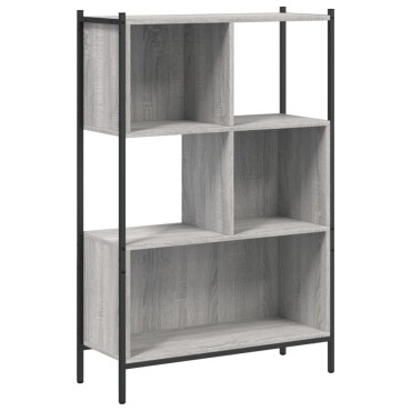 vidaXL Βιβλιοθήκη Γκρι Sonoma 72x28x109cm από Επεξεργασμένο Ξύλο 1 τεμ.