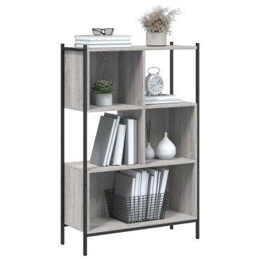 vidaXL Βιβλιοθήκη Γκρι Sonoma 72x28x109cm από Επεξεργασμένο Ξύλο 1 τεμ.