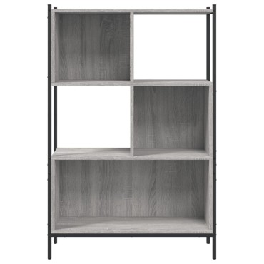 vidaXL Βιβλιοθήκη Γκρι Sonoma 72x28x109cm από Επεξεργασμένο Ξύλο 1 τεμ.