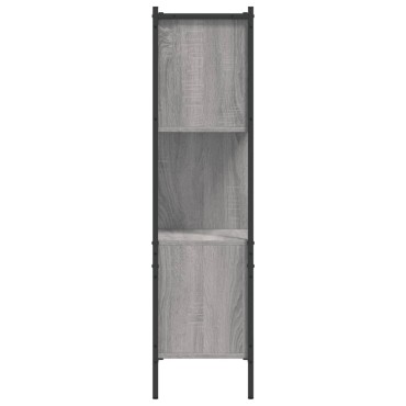vidaXL Βιβλιοθήκη Γκρι Sonoma 72x28x109cm από Επεξεργασμένο Ξύλο 1 τεμ.