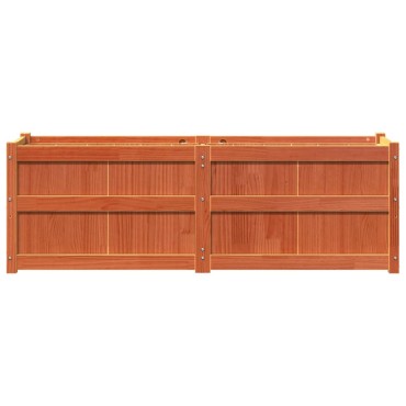 vidaXL Ζαρντινιέρα Καφέ Κεριού 150 x 50 x 50 εκ. από Μασίφ Ξύλο Πεύκου