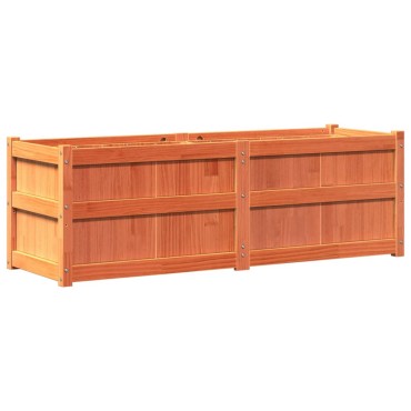 vidaXL Ζαρντινιέρα Καφέ Κεριού 150 x 50 x 50 εκ. από Μασίφ Ξύλο Πεύκου