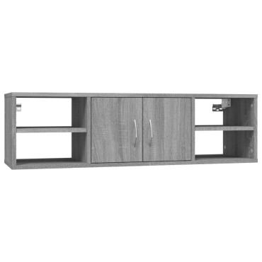 vidaXL Ραφιέρα Τοίχου Γκρι Sonoma 102x30x29cm Επεξεργασμένο Ξύλο 1 τεμ.