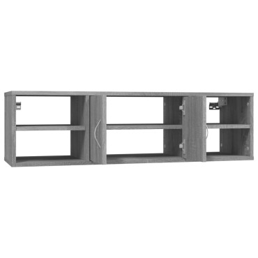 vidaXL Ραφιέρα Τοίχου Γκρι Sonoma 102x30x29cm Επεξεργασμένο Ξύλο 1 τεμ.
