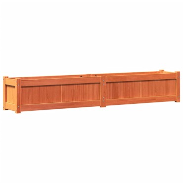 vidaXL Ζαρντινιέρα Καφέ Κεριού 180 x 31 x 31 εκ. από Μασίφ Ξύλο Πεύκου