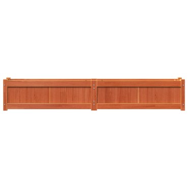 vidaXL Ζαρντινιέρα Καφέ Κεριού 180 x 31 x 31 εκ. από Μασίφ Ξύλο Πεύκου
