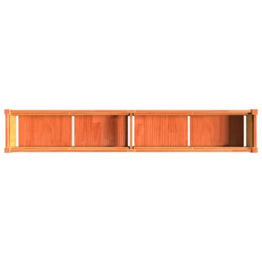 vidaXL Ζαρντινιέρα Καφέ Κεριού 180 x 31 x 31 εκ. από Μασίφ Ξύλο Πεύκου