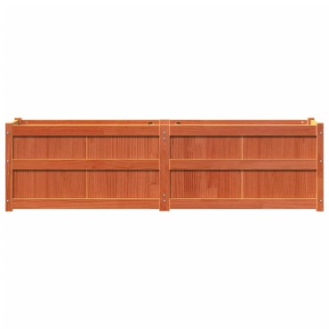 vidaXL Ζαρντινιέρα Καφέ Κεριού 180 x 50 x 50 εκ. από Μασίφ Ξύλο Πεύκου