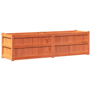 vidaXL Ζαρντινιέρα Καφέ Κεριού 180 x 50 x 50 εκ. από Μασίφ Ξύλο Πεύκου