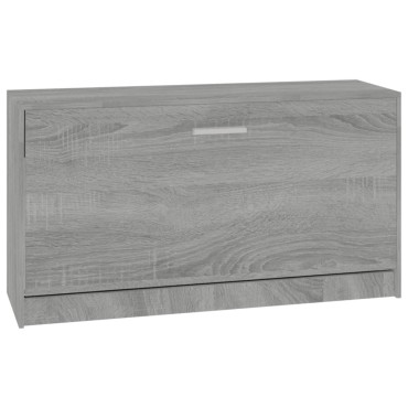 vidaXL Παπουτσοθήκη Γκρι Sonoma 80x24x45cm από Επεξεργασμένο Ξύλο