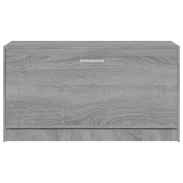 vidaXL Παπουτσοθήκη Γκρι Sonoma 80x24x45cm από Επεξεργασμένο Ξύλο