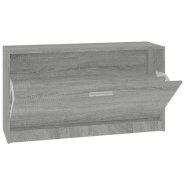 vidaXL Παπουτσοθήκη Γκρι Sonoma 80x24x45cm από Επεξεργασμένο Ξύλο