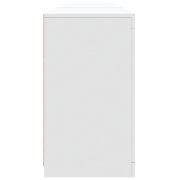 vidaXL Μπουφές με Φώτα LED Λευκός 162x37x67cm 1 τεμ.