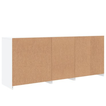 vidaXL Μπουφές με Φώτα LED Λευκός 162x37x67cm 1 τεμ.