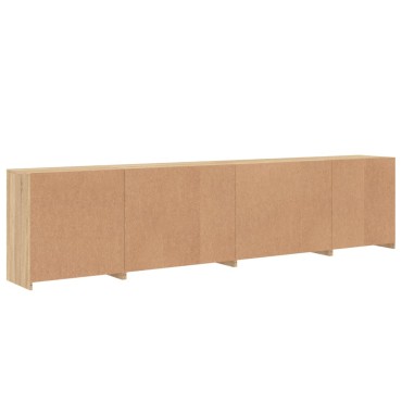 vidaXL Μπουφές με LED Sonoma Δρυς 283x37x67cm 1 τεμ.