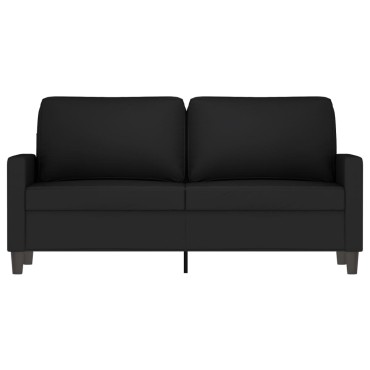 vidaXL Καναπές Διθέσιος Μαύρος Βελούδινος 158x77x80cm 1 τεμ.