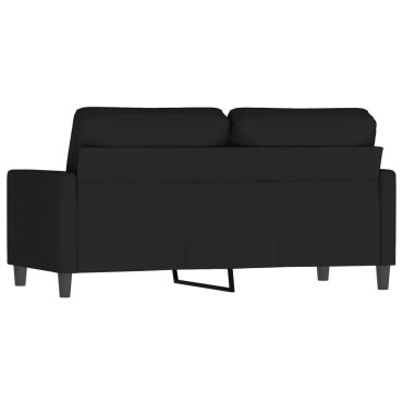 vidaXL Καναπές Διθέσιος Μαύρος Βελούδινος 158x77x80cm 1 τεμ.