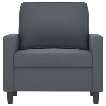 vidaXL Πολυθρόνα Σκούρο Γκρι Βελούδινη 78x77x80cm 1 τεμ. Γωνιακός