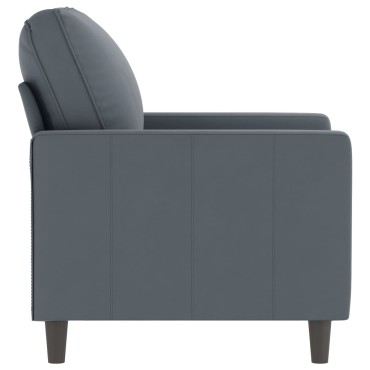 vidaXL Πολυθρόνα Σκούρο Γκρι Βελούδινη 78x77x80cm 1 τεμ. Γωνιακός