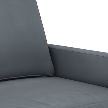 vidaXL Πολυθρόνα Σκούρο Γκρι Βελούδινη 78x77x80cm 1 τεμ. Γωνιακός
