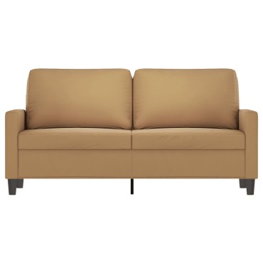 vidaXL Καναπές Διθέσιος Καφέ Βελούδινος 158x77x80cm 1 τεμ.