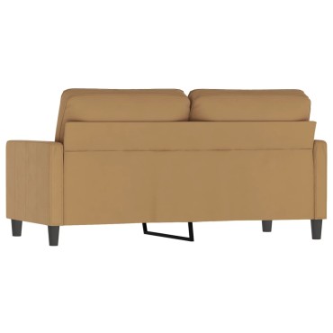 vidaXL Καναπές Διθέσιος Καφέ Βελούδινος 158x77x80cm 1 τεμ.
