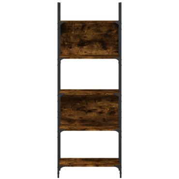 vidaXL Βιβλιοθήκη 5 Επιπέδων Καπν. Δρυς 60,5x24x166,5cm Επεξεργ. Ξύλο 1 τεμ.