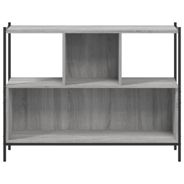 vidaXL Βιβλιοθήκη Γκρι Sonoma 102x28x77,5cm από Επεξεργασμένο Ξύλο 1 τεμ.