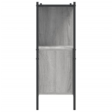 vidaXL Βιβλιοθήκη Γκρι Sonoma 102x28x77,5cm από Επεξεργασμένο Ξύλο 1 τεμ.