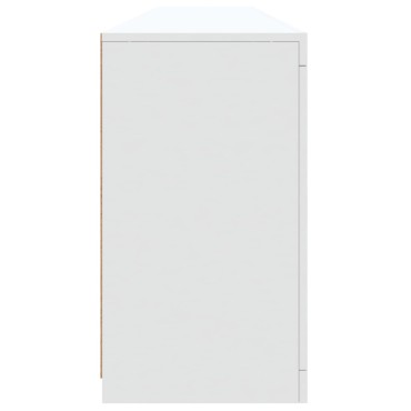 vidaXL Μπουφές με Φώτα LED Λευκός 202x37x67cm 1 τεμ.