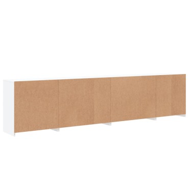 vidaXL Μπουφές με Φώτα LED Λευκός 283x37x67cm 1 τεμ.