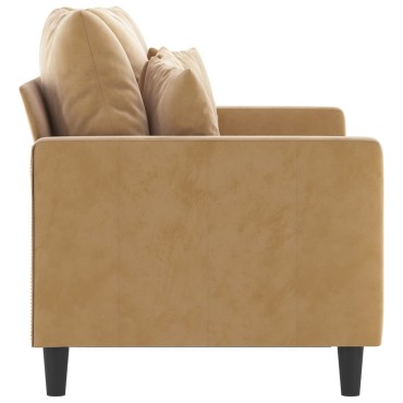 vidaXL Καναπές Διθέσιος Βελούδινος 138x77x80cm 1 τεμ.