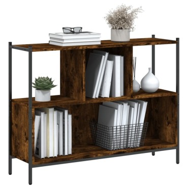 vidaXL Βιβλιοθήκη Καπνιστή Δρυς 102x28x77,5cm από Επεξεργασμένο Ξύλο 1 τεμ.