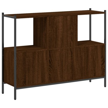 vidaXL Βιβλιοθήκη Καφέ Δρυς 102x28x77,5cm από Επεξεργασμένο Ξύλο 1 τεμ.