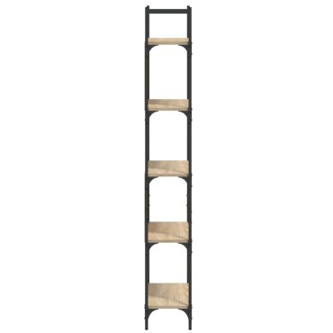 vidaXL Βιβλιοθήκη 5 Επιπέδων Sonoma Δρυς 60,5x24x166,5cm Επεξ. Ξύλο 1 τεμ.