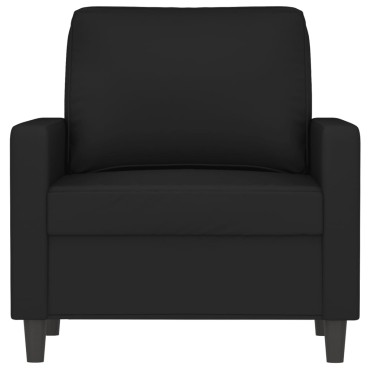 vidaXL Πολυθρόνα Μαύρη Βελούδινη 78x77x80cm 1 τεμ. Γωνιακός