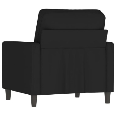 vidaXL Πολυθρόνα Μαύρη Βελούδινη 78x77x80cm 1 τεμ. Γωνιακός