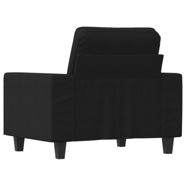 vidaXL Πολυθρόνα Μαύρη από Ύφασμα 94x77x80cm 1 τεμ. Γωνιακός